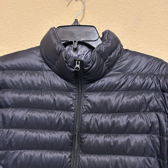 Uniqlo Down Puffer Jacket Mens Small Black Lightweight Packable Long Sleeve - Picture 4 of 6